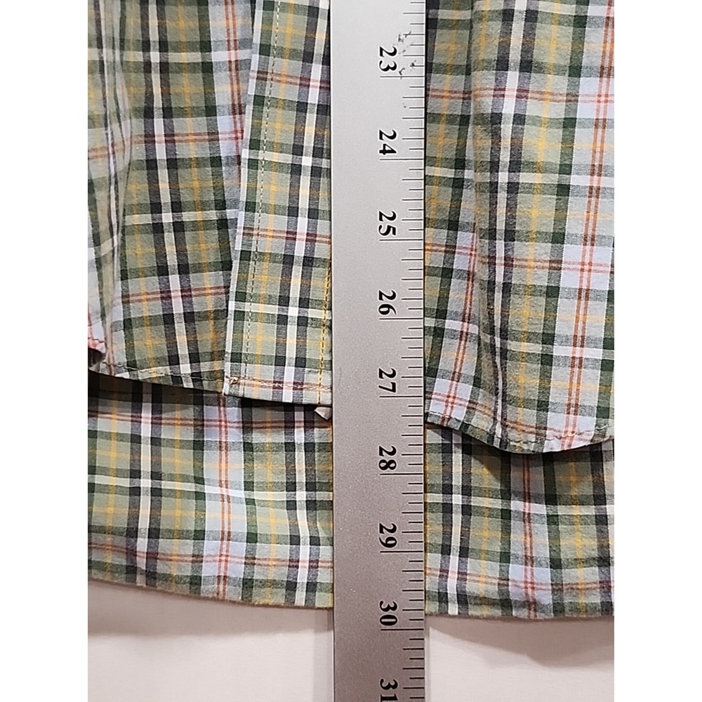 Cinch Button Down Shirt Mens M‎ Plaid, Pocket Short Sleeve 100% Cotton - Picture 5 of 10